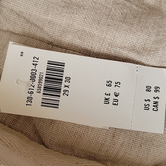 Abercrombie & Fitch Mens Linen Blend Athletic Loose Linen Blend Pull On Pants - Picture 3 of 9